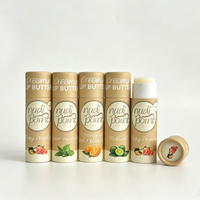 Rouge à Lèvres Biodégradable 10ml Push up Recharge Ronde Carton Déodorant Tube