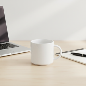Оптовые элитные современные керамические кружки на заказ с крышкой, белые кофейные чашки с гравировкой логотипа, подарочная коробка для бизнеса, подходят для посудомоечной машины - Product Image 3