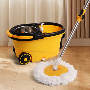 Mopa Giratoria Profesional de 360 Grados con Sistema de Cubeta, Mopa de Microfibra para Limpieza de Pisos Industriales - Product Image 2