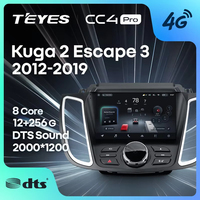 TEYES CC4 PRO para Ford Kuga 2 Escape 3 2012 - 2019 CarPlay Android Auto 2DIN Autoradio Reproductor Multimedia Estéreo para Auto