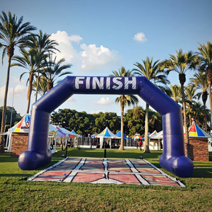 Kustom tahan lama luar ruangan tiup iklan lengkungan tahan angin kain Oxford Digital pencetakan Acara Promosi 8m 5m - Product Image 2