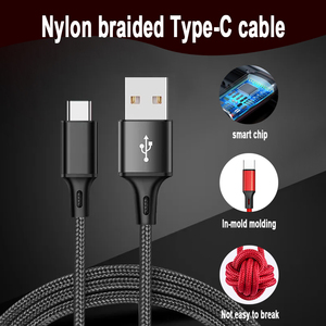 Câble USB Type C Chargeur rapide Câble de données Micro USB pour téléphone Samsung Xiaomi Redmi <span class=keywords><strong>Cordon</strong></span> filaire <span class=keywords><strong>USBC</strong></span> - Product Image 2