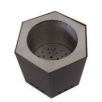 Nouvelle Tendance Cheminée de camping moderne en acier structurel KD avec cendrier et pique à bois pour usage intérieur/extérieur