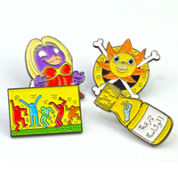 Nouveau badge design 50 mm, badge personnalisé, épingles en métal 2D et épingles en alliage de zinc