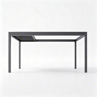 Pergola autoportante extérieure en aluminium, écologique et durable, design moderne, pour jardin, villa et patio, fabrication OEM et ODM sur mesure