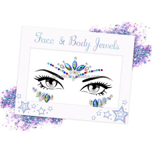 Shinein adhésif pierres précieuses visage bijou autocollant temporaire <span class=keywords><strong>diamant</strong></span> strass visage gemme autocollant pour <span class=keywords><strong>femme</strong></span> acrylique <span class=keywords><strong>tatouage</strong></span> autocollant - Product Image 1