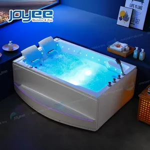 JOYEE新款室内水疗浴室亚克力按摩浴缸成人带蓝牙瀑布按摩浴缸