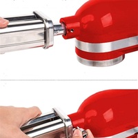 Accessoire pour batteur sur socle KitchenAid : Machine à pâtes, rouleau à spaghetti, coupe-fettuccine, presse à nouilles, outils à pâtes en acier inoxydable
