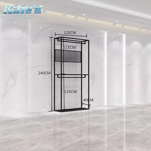 Metal Hanging Clothes Display <strong>Stands</strong> Men's Garment <strong>Rack</strong> <strong>Cloth</strong> Hanger <strong>Stand</strong> - Product Image 4