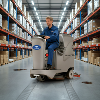 Nettoyeur de sols électrique autopropulsé CleanHorse X4 à haute efficacité pour hôtels et sols en marbre