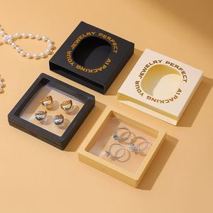 <span class=keywords><strong>Caja</strong></span> de Exhibición Flotante 3D Personalizada A1 con Funda de Película PE para Empaque de Joyería, Anillos, Collares, Aretes, Modelo 2026JB024 - Product Image 1