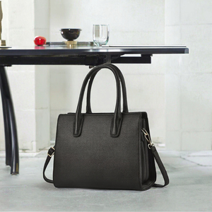 Bolso Tote de Gran Capacidad para Mujer, Color Sólido, Cierre de Cremallera, Estilo Ejecutivo, para Todas las Temporadas - Product Image 3