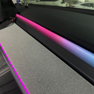 Control de pantalla tira de luz de coche LED atmósfera luz coche LED ambiente <span class=keywords><strong>interior</strong></span> sistema de iluminación para Tesla modelo Y 2024 - Product Image 6