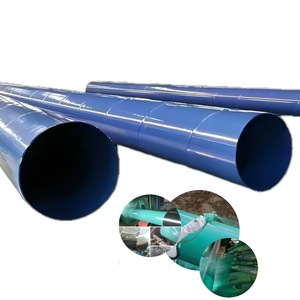Fitting pipa baja yang diperkuat Epoxy tahan lama tahan korosi untuk pasokan air perkotaan perawatan permukaan yang halus