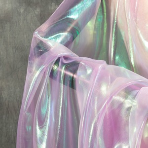 Laser Gradient màu ảo ảnh Organza lưới thiết kế vải Vải váy tự làm waifu <span class=keywords><strong>cos</strong></span> mờ - Product Image 5