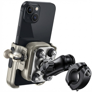 Supporto per Telefono da Moto Lamicall BCSP02 in Metallo con Ammortizzatore di Vibrazioni, Blocco Rapido 1s, Supporto per Manubrio, Idea Regalo per San Valentino - Product Image 1