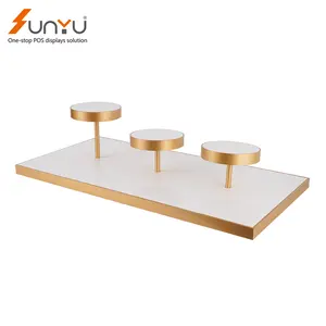 Hot Selling 2 Tiers Custom Acrylic Display Rack Counter Perfume Skincare Cosmetic Display Stand