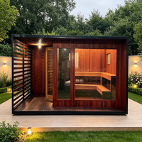 Ruang Sauna SPA Rumah Kayu Modern, Kabin Sauna Kayu Solid untuk Relaksasi Keluarga & Terapi Detoksifikasi