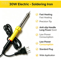 Fer à souder électrique professionnel HL022A-3 avec indicateur lumineux de puissance, couleurs personnalisables, 30W, 40W, 60W