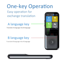 Caméra de traduction T11 : Traducteur vocal et photo intelligent en temps réel, 1500 mAh, 138 langues, écran IPS, portable, texte et voix