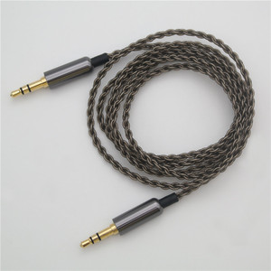 Braided Audio <b>Cable</b> 3.5mm To 3.5mm Male To Male For Car Aux And Headphones Silver Plated Tpe Core - Product Image 5