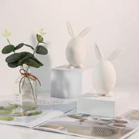 Cadeaux de noël faits à la main de luxe moderne mat articles de décoration pour la maison accessoires d'intérieur en céramique pour salon