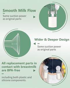 Kit d'accessoires électrique <span class=keywords><strong>Spectra</strong></span> : Valve à bec de canard + Tuyau + Protection anti-retour + Connecteur + Bouteille de stockage pour l'allaitement sans BPA - Product Image 2