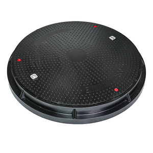 GRP 복합재 JQ 브랜드 FET-21 모델 EN124 D400 600mm 정화조 잠금식 맨홀 뚜껑 30년 수명 맞춤형 색상 - Product Image 1