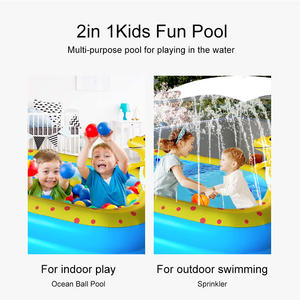 <span class=keywords><strong>Piscina</strong></span> Inflable de <span class=keywords><strong>Dinosaurio</strong></span> para Niños, para Jardín, Césped, Playa, Tapete Acuático, Juguetes Acuáticos Divertidos para el Verano - Product Image 6