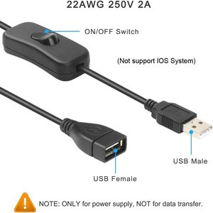 <b>USB</b> Switch <b>Cable</b> 28CM <b>DC</b> Power <b>Cable</b> Universal Charging Adapter for <b>USB</b> Devices Ucable Charging <b>Cable</b> - Product Image 5