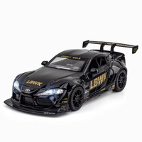 Modèle de voiture en alliage moulé sous pression 1:22 Supra 3000GT avec son et lumière, jouet de voiture en métal à rétrofriction