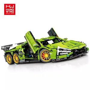 1475 adet Rc radyo elektrikli büyük boğa yeşil spor araba modeli uzaktan kumanda yapı taşları Techinc tuğla setleri oyuncaklar çocuklar
