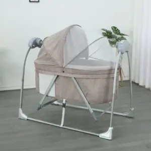 Berço de balanço automático multifuncional destacável, cama de bebê, cadeira de balanço elétrica para bebês