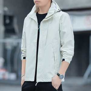 Chaqueta chaqueta de primavera y otoño para hombre, ropa holgada de talla grande para montañismo al aire libre, chaqueta informal con capucha, ropa de hombre a la moda - Product Image 4