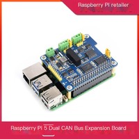 Carte de développement d'interface CAN pour Raspberry Pi 5 avec module de communication CAN double canal compatible Linux