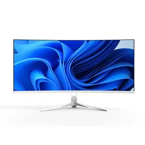 Support Customized 34 Inch Curved Monitor 3440*1440 GTG 1ms Desktop Computer Screen LCD 100/144hz Monitor