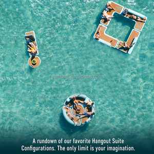 EJIA – Bar de salon gonflable, <span class=keywords><strong>Duo</strong></span>, plate-forme flottante gonflable, Dock flottant gonflable, eau de jeu - Product Image 6