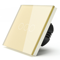 ABUK CE eu uk écran tactile panneau de couverture plaque 3 gang 3 voies 300w tactile lumière électronique interrupteur mural