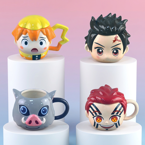 แก้วเซรามิค 3 มิติ 500 มล. ลายฮาชิบิระ อิโนสุเกะ คามาโดะ ทันจิโร่ อาคาซา แก้วกาแฟเซรามิคการ์ตูน แก้วน้ำโปรโมชั่น ของขวัญสำหรับแฟนๆ - Product Image 1