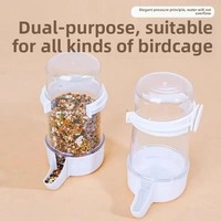 Distributeur d'eau suspendu en plastique écologique pour animaux de compagnie et accessoires de cage à nourriture pour oiseaux pour écureuil et perroquet
