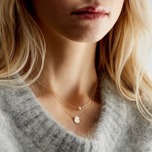 inoxidable de las mujeres de imitación collar de perlas <span class=keywords><strong>para</strong></span> mujeres gargantilla collar conjunto de joyas de - Product Image 1
