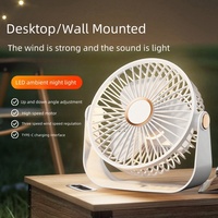Vente en gros Ventilateur de refroidissement Ventilateur portable à batterie USB Ventilateur de table de bureau rechargeable Ventilateur à main