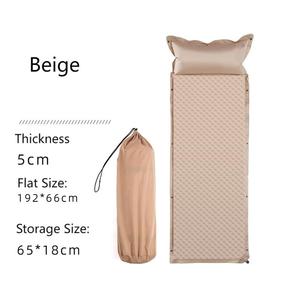 <span class=keywords><strong>Matelas</strong></span> de camping auto-gonflant d'extérieur en PVC épais avec oreiller, imperméable et portable pour la randonnée et le pique-nique – Confort optimal - Product Image 3