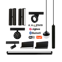 Spot LED Commercial Magnétique Intelligent Tuya : Système de Rail Magnétique Amovible pour Pendentifs et Spots Linéaires Encastrés ou en Saillie