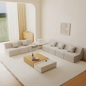 2023 individuelles abnehmbares bett-sofa luxus schlafmatratze polsterung faltbar günstig wohnzimmer-sofas mit kissen