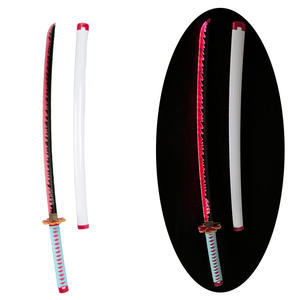 Espada <span class=keywords><strong>de</strong></span> Anime <span class=keywords><strong>de</strong></span> alta calidad recargable Demon Killer Kanroji <span class=keywords><strong>Mitsuri</strong></span>, accesorios <span class=keywords><strong>de</strong></span> Cosplay, espadas Katana LED luminosas para jugar a Cosplay - Product Image 1