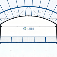 Système de terrain de padel commercial extérieur, structure de toit professionnelle, solution personnalisée, structure en acier, mur en verre de sécurité