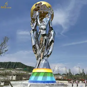 नई डिजाइन कास्टिंग स्टेनलेस स्टील उद्यान डी एंड Z के लिए हंस मूर्तिकला पशु प्रतिमा