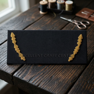 หมวกนักบิน Custom Serling 502 รุ่น Airline Cap ประดับมงกุฎทอง สายคาดถักสีทอง ปีกหมวกสีดำ ปักตราปีกเครื่องบิน - Product Image 2
