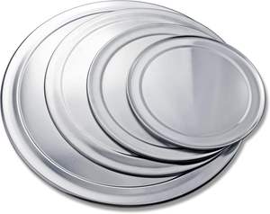 Vente flash Plateau à pizza en aluminium pour cuire des pizzas et d'autres plats Durable et facile à nettoyer - Product Image 2